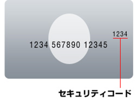 カード表面に印字されている場合